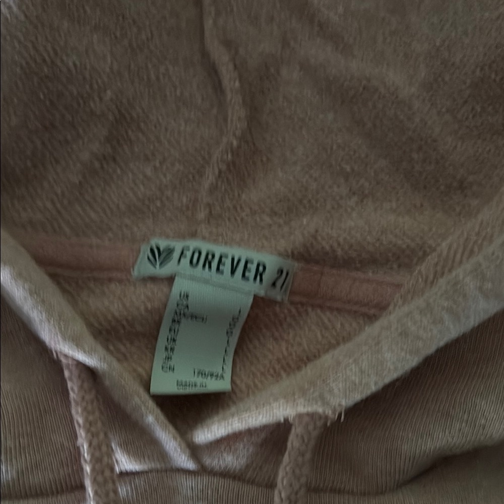 Forever 21 Tan Sweatshirt Hoodie